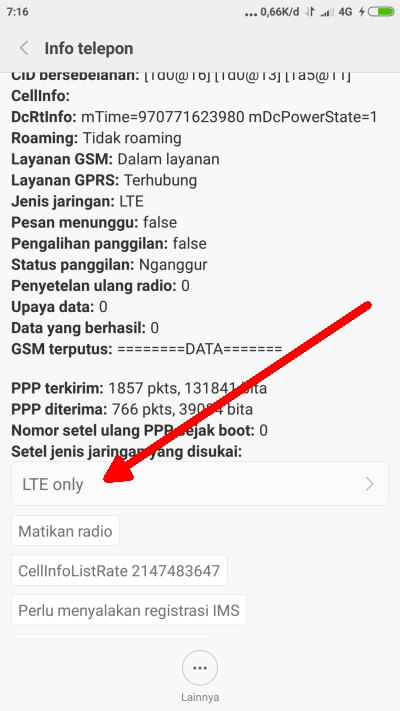 Opsi LTE Only