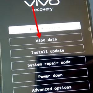 wipe data Vivo V11