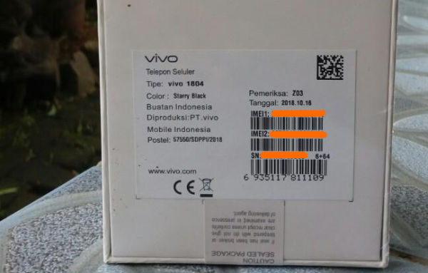 Cek IMEI Vivo di Dus