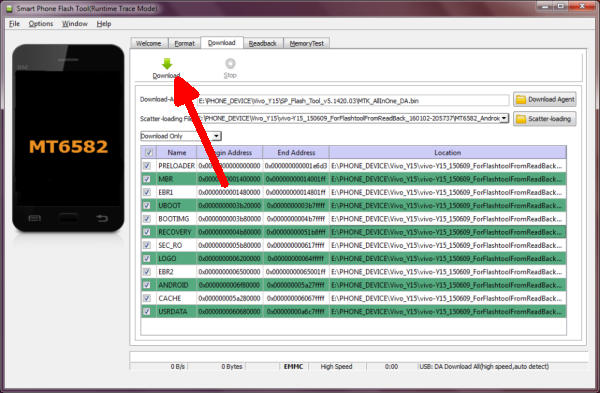 Opsi Download Only PAda SpFlash Tool
