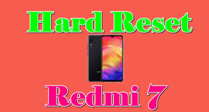 Dua Cara Reset Hp Xiaomi Redmi 7