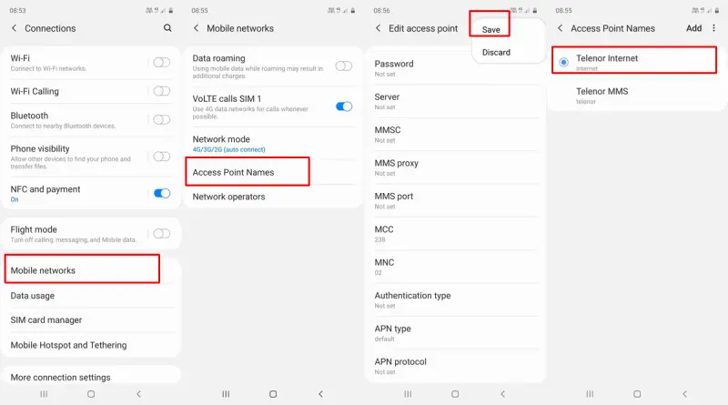 Cara Setting APN Samsung M22